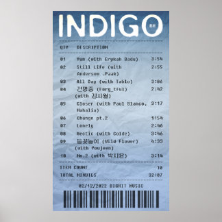INDIGO/RM - Albumkvitto Poster