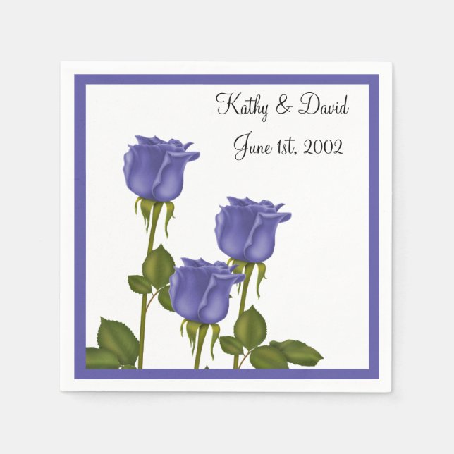 Indigo Ro (Bröllop) Pappersservett (Framsidan)