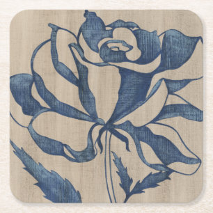 Indigo Ro Underlägg Papper Kvadrat