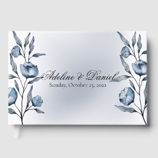 Indigo Romance Bröllopsgästbok Gästböcker
