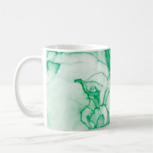 Indigo Round. Bohemian Tie Dye. Blue Roll Psychede Kaffemugg