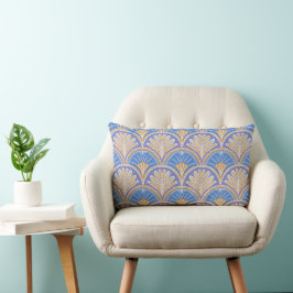 Indigo Scallop Petal Ländrygg Kudd Lumbarkudde