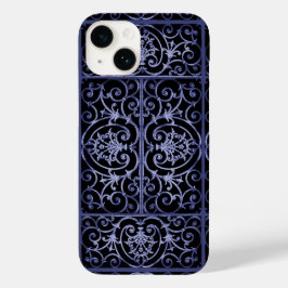 Indigo scrollwork mönster
