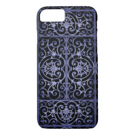 Indigo scrollwork mönster