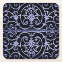 Indigo scrollwork mönster