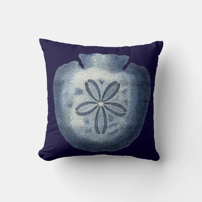 Indigo Snäckor III Kudde (Framsida)