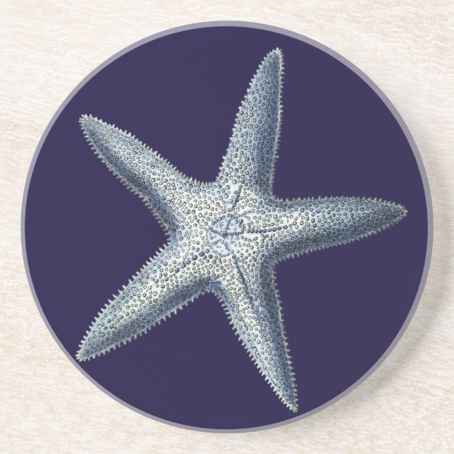 Indigo Snäckor IV Underlägg Sandsten (Framsidan)