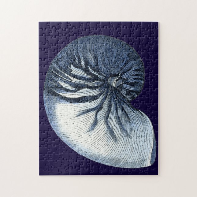 Indigo Snäckor VII Pussel (Vertikal)