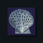 Indigo Snäckor VIII Canvastryck<br><div class="desc">Havsliv</div>