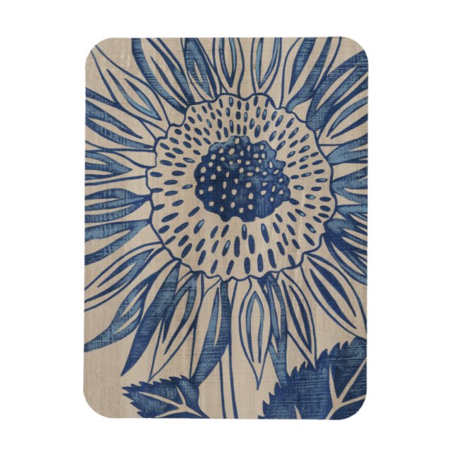 Indigo Solros Magnet (Vertikal)