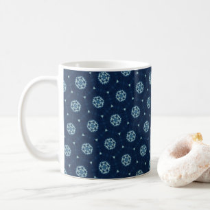Indigo Spirit: Boho African Geometry Kaffemugg
