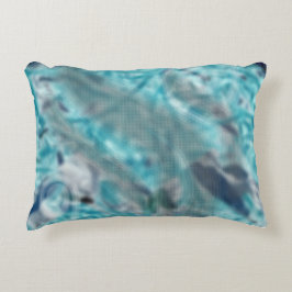 Indigo Stänk droppar Prydnadskudde