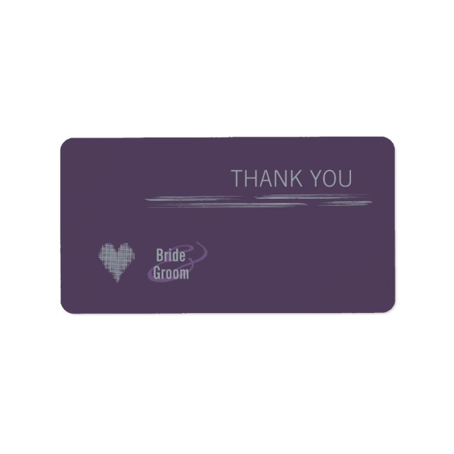 Indigo Tack Gift Sticker Adressetikett (Framsidan)