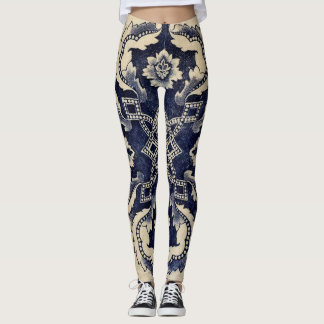 Indigo Tatto Faux Body Art Leggings