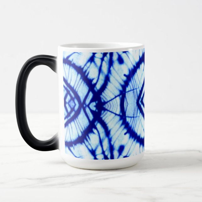 Indigo Tie Dye Magic Mugg (Vänster)