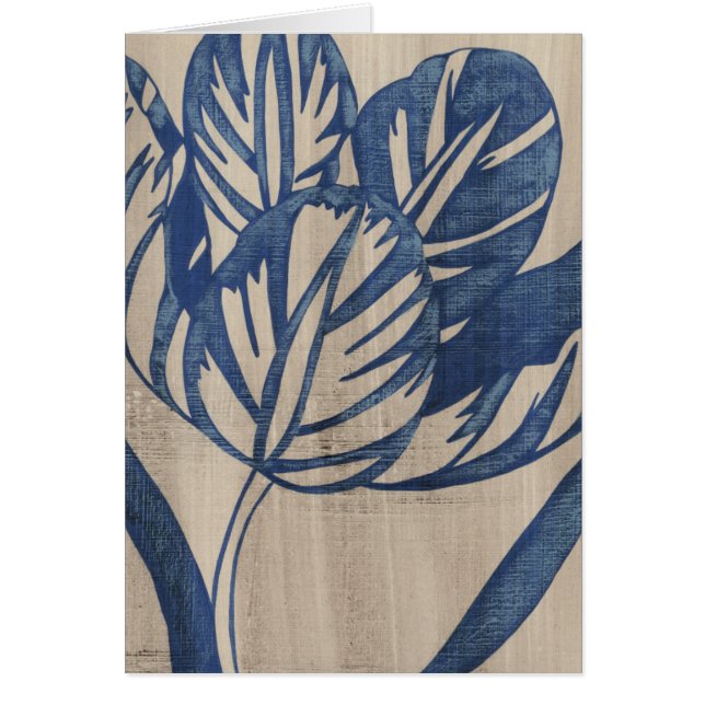 Indigo Tulip Hälsningskort (Framsidan)