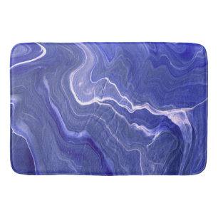 Indigo Väldigt Peri Violet Agate Marble Abstracti Badrumsmatta