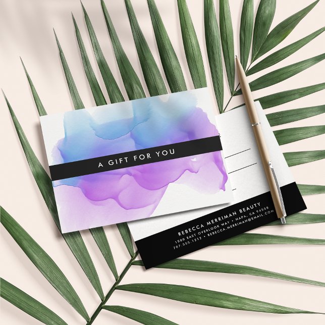 Indigo Watercolor Flot | Intyg om gåva (Skapare uppladdad)