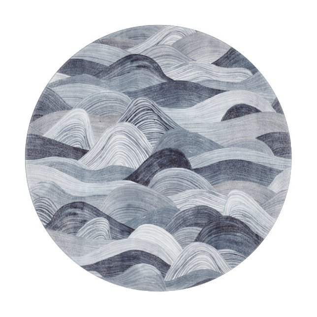 Indigo Watercolor Wave Seamless (Framsidan)