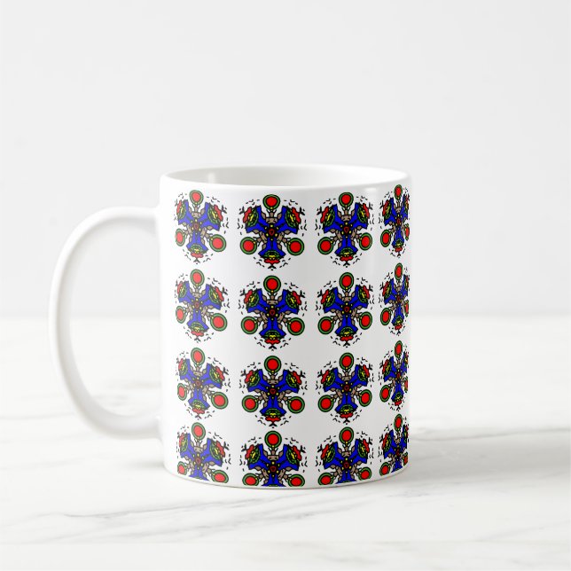 Indigo Zen Bloom Kaffemugg (Vänster)