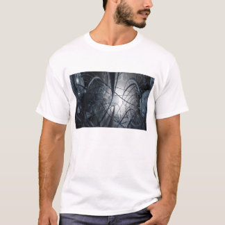 Indigoblå föreställning tee shirt