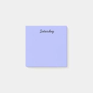 Indigoblå lördag post-it block