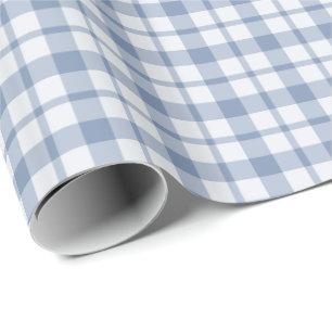 Indigoblå Preppy kontroll för blått som och fö Presentpapper