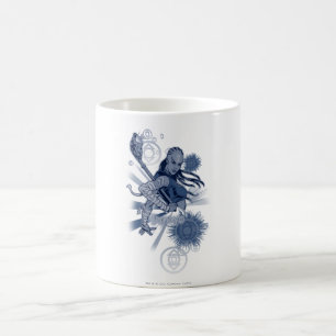 Indigoblå stam 10 kaffemugg