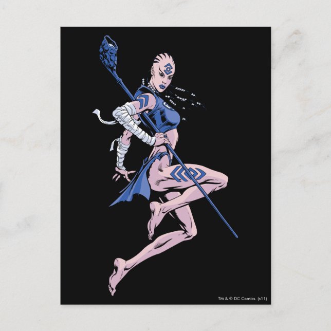 Indigoblå stam 1 vykort (Framsida)