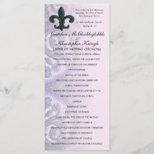 indigoblått/steg "järn den fleur de lis" program