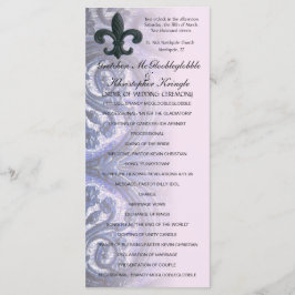 indigoblått/steg "järn den fleur de lis" program