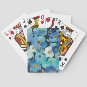 Indigoblåttblommor Casinokort