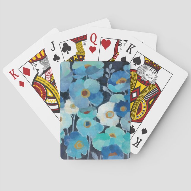 Indigoblåttblommor Casinokort (Baksidan)