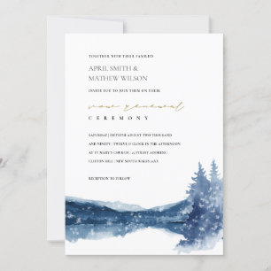 INDIGOBLUE MOUNTAIN SJÖ SNÖ VOW RENEWAL INBJUDAN