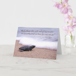 Indikationsoffert Baby Sea Turtle Sand Ocean Kort