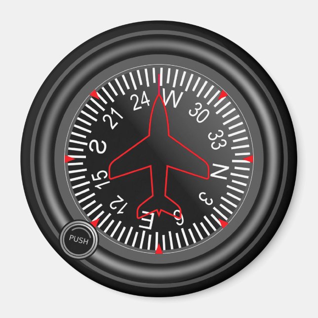 Indikator för överskrift för luftfartyg magnet (Framsidan)