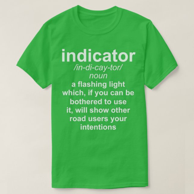 Indikatordefinition T Shirt (Design framsida)