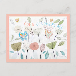 INDIKATORN KÄRLEK KONKURERAR ALLA bekräftelsekort Helg Vykort