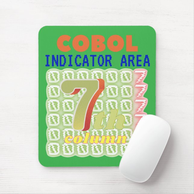 Indikatorområde i Cobol-programmering Musmatta (Med mus)