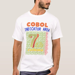 Indikatorområde i Cobol Programming T Shirt