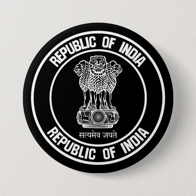 Indis runda emblem knapp (Framsida)
