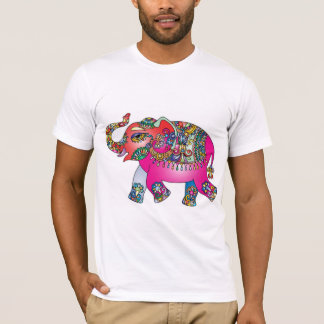 Indischer Bunter Elefant T Shirt