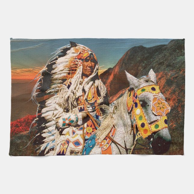 Indisk 1 B kökshandduk (Horisontell)