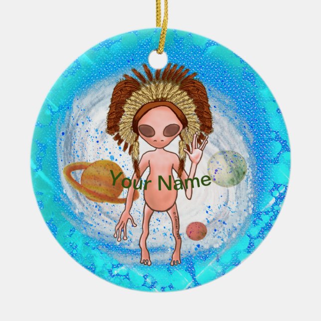 Indisk Alien Ornament (Framsidan)