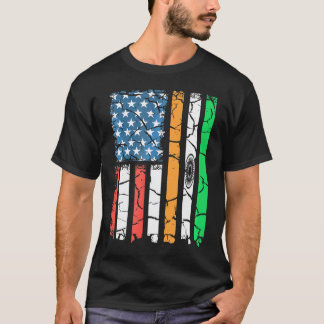 Indisk amerikansk Flagga Usa Patriot India T Shirt