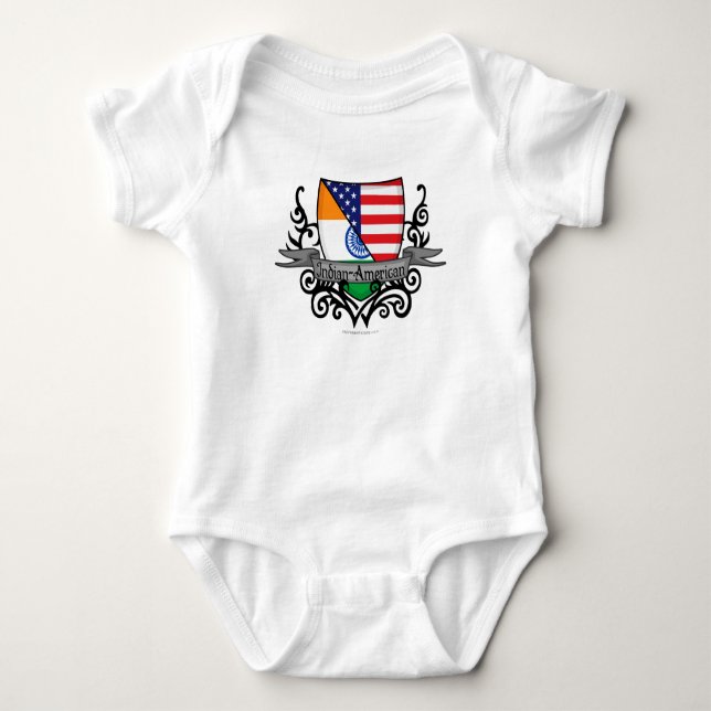 Indisk-amerikansk Shield Flagga Tee (Framsida)