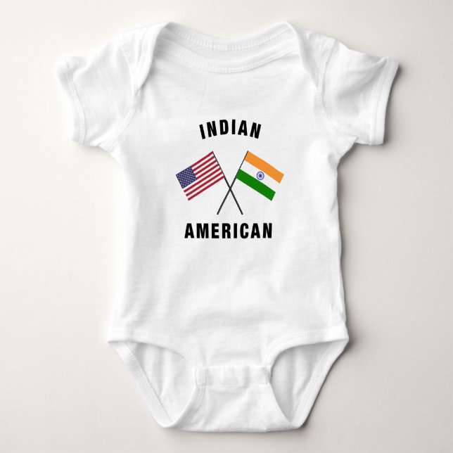Indisk amerikanska flaggan t shirt (Framsida)