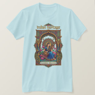 Indisk arv: klassisk musiker Veena-konst T Shirt