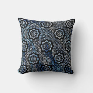 Indisk batik - blå kudde