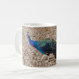 Indisk blå påfågel kaffemugg